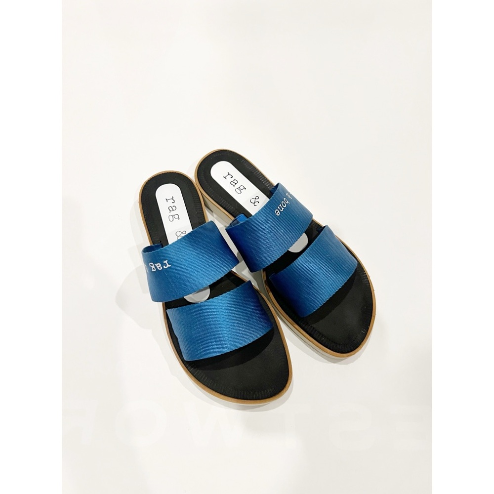 Rag & Bone Mila Women's Blue Slide Sandals 36